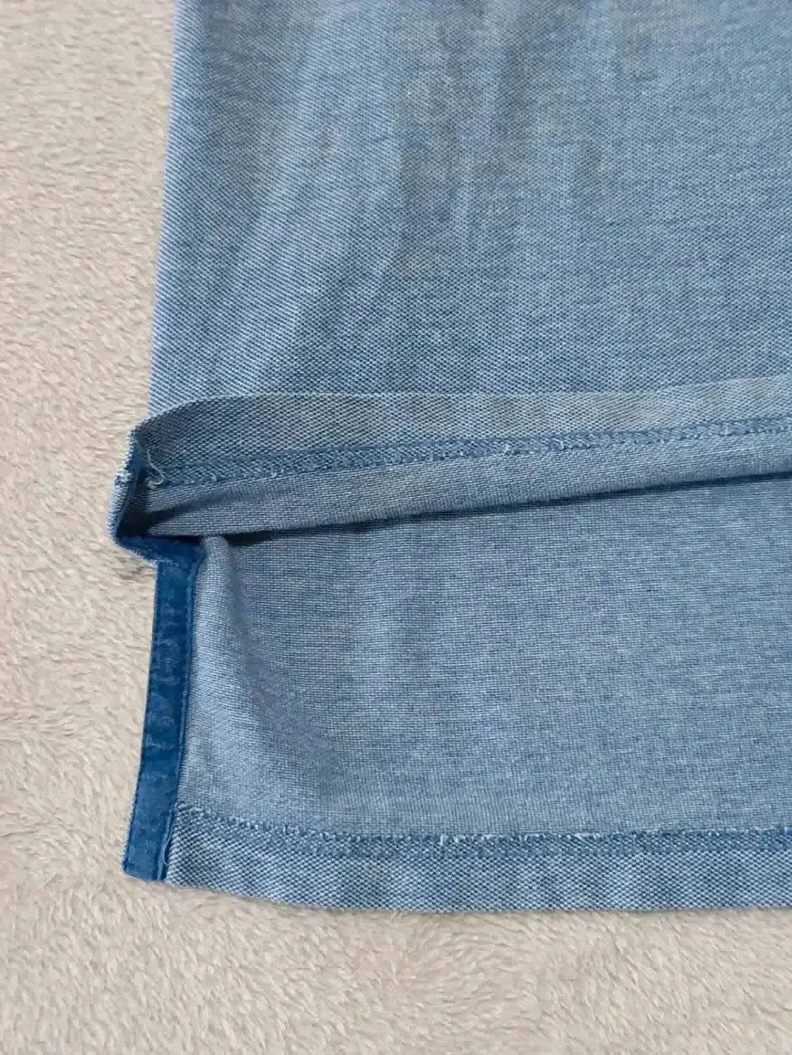 Blue Heather Chaps Polo Embroidered Logo Size M – photo 6